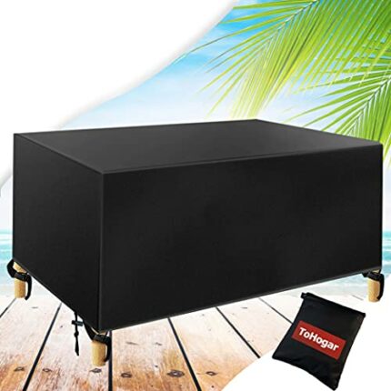 ToHogar Garden Furniture Covers Waterproof With Air Vent, Anti-UV, Heavy Duty Rip Proof 420D Oxford For l Shaped Cube Garden Furniture Covers (23