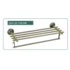 HIGOH Towel Racks, Bathroom Towel Rack Wall Mounted Towel Holder,Antique Bath Towel Rack with Single Towel Bar,Lavatory Towel Rack,Wall Mount She