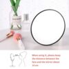 Xinstroe 15X Magnifying Mirror and Eyebrow Tweezers Kit, Small Precise Make-up Mirror with Suction Cups, Travell Pocket Mirror for Bathroom and B