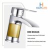 [Basin Tap] Hapilife Stunning Waterfall Bathroom Sink Monoblock Mixer Faucet Chrome