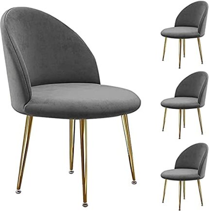 dining chair Kitchen Dining Room Furniture Chairs Velvet Dining Chair Set Of 4 Kitchen Chair Metal Legs Makeup Chairs Upholstered Accent Bedroom