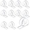 10 Piece Clear Plastic Table Cloth Clips Transparent Table Cover Clips Clamps Large Variable Tablecloth Clip Holder for Thick Plastic Tables Home