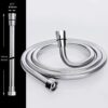 ASHORT 1.5m Shower Hose | Stainless Steel Replacement Universal Fit Shower Pipe Anti-Kink Hose with 4 Washers – Chrome Effect