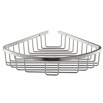 Konhard CS003 Bathroom Corner Shelf Wall Mount, Stainless Steel