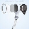 Ulinek Shower Head Filter, Shower Head 2 Layers Filtration Chlorine Carbon Fiber, High Pressure Water Saving Purifying Shower Head, Adjustable Sp