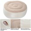 plplaaoo Inflatable Stool, Portable PVC Inflatable Foot Chair, Soft Inflatable Ottoman, Durable Air Chair for Home, Garden, Office, Travel and Ca