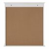 Premier 1600904 Housewares Bathroom Storage Bathroom Cabinets Wall Mounted With Double Shutter Door For Bathroom Storage Cabinet White 55H x 52W