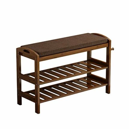 JYDQM Simple Shoe Bench Shoe Cabinet Solid Wood Simple Multifunctional Shoe Bench (Size : 80length)