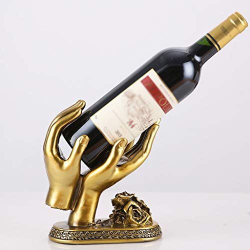 MJWDP Creative Wine Cabinet Decoration Wine Rack Wine Bottle Shelf Resin Personality Decoration