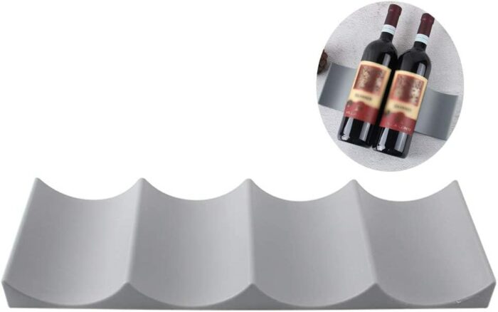 Refrigerator Bottle Rack | Plastic Wine Rack Bottle Holder | Universal Kitchen Fridge Wine Rack | Stackable Table Shelf | for Table Pantry Cabine