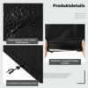 YHomU 4-Seater Garden Bench Cover, Waterproof 210D Oxford Cloth Cover for Garden Furniture, 74.8 x 26 x 35 Dust-Proof Rattan Sofa Protective Cove