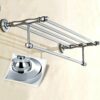 Bathroom Lavatory Towel Rack Towel Shelf with one Towel Bars Wall Mount Holder, Stainless steel rack