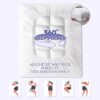 ABENE Queen Mattress Topper for Back Pain Relief, Extra Thick Mattress Pad Pillowtop, Soft Mattress Protector Cover with 8"-21" Deep Pocket, Over