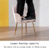 Modern Kitchen Dining Room Chairs Set Of 2 Velvet Dining Chairs,Sturdy Metal Feet with Armrests and Backrest Kitchen Living Room Chairs (Color :
