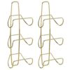 mDesign Wall-Mounted Towel Storage Rack – Hanging Caddy for The Bathroom or Bedroom – Modern Hanging Hooks for Bathroom Storage – Set of 2 – Bras