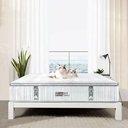 BedStory Single Mattress, 7 Zone 3ft Pocket Sprung Mattress with Breathable Foam and Individually Wrapped Spring Medium Firm Mattress for Comfort