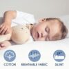 Waterproof Mattress Protector Cot Bed 70 x 140 cm by Dreamzie (Made in EU and OEKO TEX) - Mattress Protector 18cm Deep (2ft 3,5ft x 4ft 9")