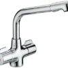 Bristan MH SNK EF C Manhattan Easyfit Kitchen Sink Mixer Tap with Swivel Spout, Chrome