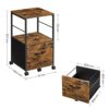 VASAGLE Filing Cabinet for Home Office, Rolling File Cabinet with Drawer, for Suspended Folder, A4 and Letter Size Documents, Printer Stand with