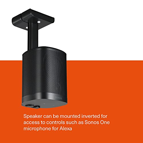 Mountson - Ceiling Mount for Sonos One, One SL and Play:1 (Black)