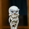 WUURAA Halloween Skull Mirror For Home Bedroom Bathroom Decoration Ornaments Skull Mirror Charm