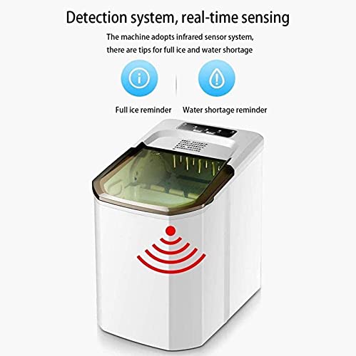 CXSMKP Electric Ice Maker Machine Portable Ice Cube Makers 10Kg/24H Stainless Steel Self Cleaning Ice Crushers For Home Kitchen