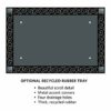 Studio M MatMates Floral Reflection Decorative Floor Mat Indoor or Outdoor Doormat with Eco-Friendly Recycled Rubber Backing, 18 x 30 Inches