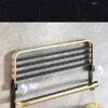 HIGOH Towel Racks, Bathroom Towel Rack Wall Mounted Towel Holder,Bathroom Towel Rack,Space Aluminum Bath Towel Shelf,Wall Mounted Light Hardware