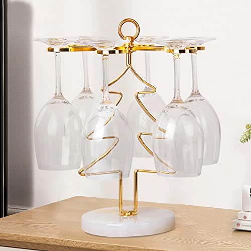 TFIIEXFL Wine Glass Holder, Christmas Tree Countertop Wine Glass Holder, Elegant Freestanding Table Top Goblet Wine Glass Holder