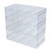 Rehomy Clear Stackable Plastic Refrigerator Rack Water Bottle Holder Storage Organizer for Champagne Water Bottles