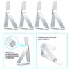 通用 24 Pcs Tablecloth Clips, Table Cloth Clips Clamps, Table Cloth Cover Holders Clips, Flexible Stainless Steel Picnic Tables Clamps Clips for Ho