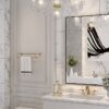 Abelockand Black Bathroom Mirror, 24" x 36" Black Vanity Mirrors, Matte Black Framed Rectangle Mirrors for Wall, Wall Mounted for Bedroom Entrywa