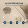 Rubigo Shower Drain Cover - Shower Waste Trap Cover for 90mm/115mm Shower Plughole Cover - Shower Trap Cover Replacement for Shower Drain Outlet