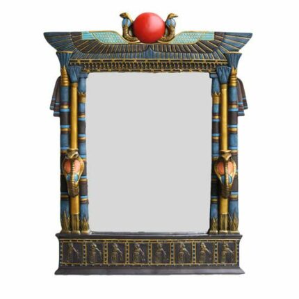 Pacific Trading Large Egyptian Beautiful Wall Mirror Plaque Made of Polyresin