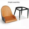 dining chair Kitchen Dining Room Furniture Chairs Faux Matte Suede Leather Armrests Backrest Dining Chairs For Office Lounge Kitchen Bedroom (Col