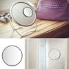 Xinstroe 15X Magnifying Mirror and Eyebrow Tweezers Kit, Small Precise Make-up Mirror with Suction Cups, Travell Pocket Mirror for Bathroom and B