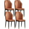 dining chair Kitchen Dining Room Furniture Chairs Dining Chairs Set Of 4 Modern High Back Soft Seat Kitchen Living Room Chairs Water Proof PU Lea