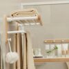 HIGOH Towel Rack Log Style Towel Rack, Bathroom Bathroom Rack, Wall-Mounted Bathroom Towel Holder Bathroom Hardware