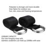 COADILNIO Tree Swing Straps Hanging Kit, Outdoor 5/10ft Swing Straps,2 Heavy Duty Lock Carabiners and 2 D-Ring, Easy to Install for Swing and Ham