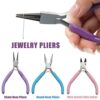 MENFENG Jewellery Pliers Set, 3pce Jewellery Making Pliers Tools with Needle Nose/Chain Nose/Wire Cutters Pliers, Used for Jewellery Repair, hand