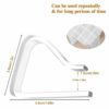 20 Pcs Plastic Tablecloth Clips, Transparent Plastic Table Cloth Hold Down Clips Table Cloth Holder, Clear Tablecloth Cover Clamp for Christmas H