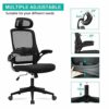 RYANGEL Office Chair, Ergonomic Office Desk Chair with Adjustable Headrest & Lumbar Support, Comfortable Executive Swivel Mesh Chair High Back Co