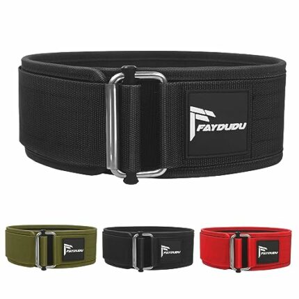 FAYDUDU Weightlifting Belt for Men Women Gym Belt Weight Lifting Belt Deadlift Training Belt Dip Belt for Powerlifting Bodybuilding Strength Trai
