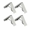 ZoomSky 4pcs Tablecloth Clips, Picnic Table Cloth Holder Stainless Steel Table Cover Clamps Silver Tablecloth Clamp Holders for Home Kitchen Picn