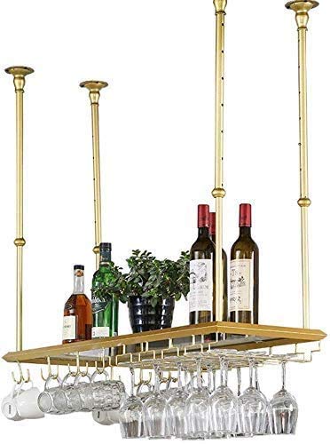 MiroDo Hanging Wine Holder/Wall Mounted Wine Bottle Rack/Wall-Mounted Wine Rack/Floating Wine Shelf/Wall Mount Bottle Holder Glass Rack/Storage f