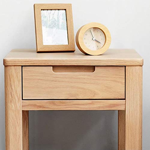 JYDQM Solid Wood Bedside Cabinet Nordic Economy Bedside Storage Cabinet, Minimalist Single Drawer Bedroom Minimalist Cabinet