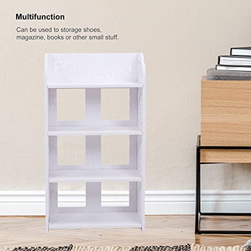 Ejoyous Shoes OrganizerShoe Rack Stand, Space Saving Smooth Surface Hoes Rack PVC Wood Plastic for Living Room