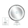 Andy's Orchids 10X Makeup Mirror with LED Light, Magnifying Vanity Mirror, Cosmetic Mirror with Suction Cup, 360° Rotation Adjustable Bathroom Mi