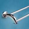 Towel Bar 304 Stainless Steel Double Lever Towel Rack Towel Bracket Towel Rail Wall Hanging Towel Holder for Bathroom Balcony Kitchen Punching 5