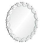 ALEXLOGER 36'' x 36'' Large Sliver Round Decorative Wall Mirror for Living Room, Bedroom, Entryway